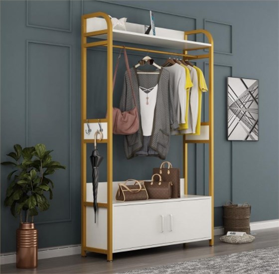 玄關(guān)處掛衣架好嗎，玄關(guān)處放晾衣架的效果