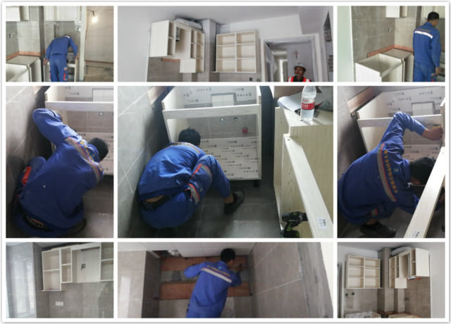 左右手櫥柜安裝工程火熱進行中！