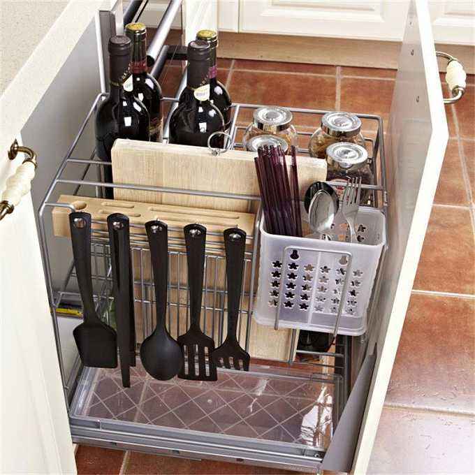 櫥柜拉籃底裝滑軌安裝方法，學會了家居安裝不在話下