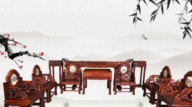 簡約新中式家具裝修，中式紅木家具具有獨特的藝術(shù)氣息