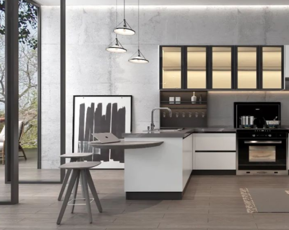 酒柜造型設(shè)計(jì)：廣州不銹鋼櫥柜定制-不銹鋼酒柜定制