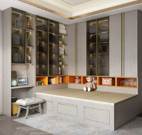 二門深色衣柜：買定制衣柜好，還是成品衣柜好？