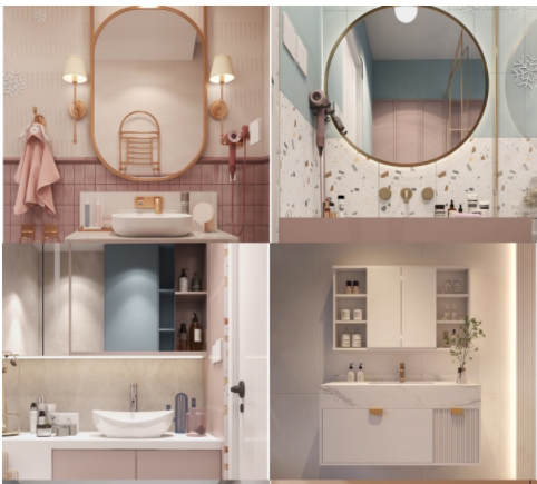 昆明家裝效果，你的浴室柜是怎么搭配的？