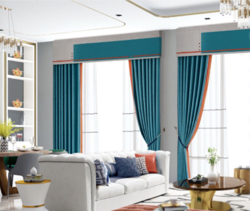 重慶窗簾市場(chǎng)：客廳撞色窗簾？不一樣的視覺(jué)效果