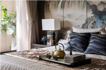 現(xiàn)代別墅設(shè)計(jì)裝修：新中式別墅設(shè)計(jì)怎么搭配窗簾色彩？