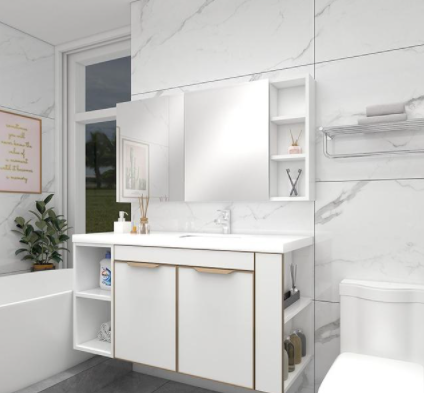 歐式實(shí)木浴室柜：浴室柜經(jīng)常換？這種浴室柜耐用又好看