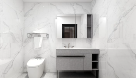 浴室裝修設計：巖板浴室柜和陶瓷浴柜哪個好?