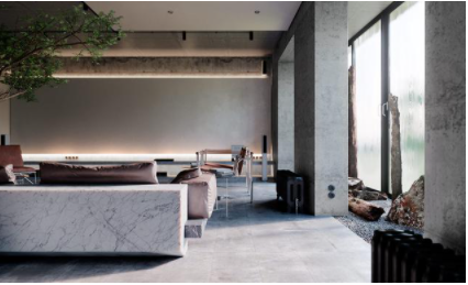 工業(yè)風裝修風格：大理石與混凝土裝飾的暗色系室內(nèi)空間，精致的工業(yè)風家居設計