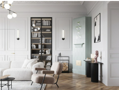 新古典家具;綠色和粉紅色的新古典內(nèi)飾！