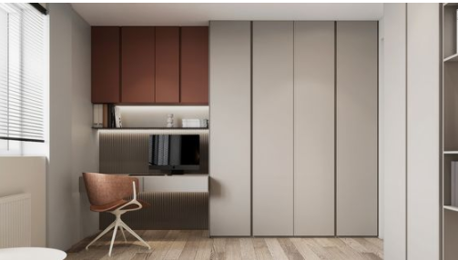 整體書柜款式：定制隱藏式書柜，藏起來的高級(jí)感！