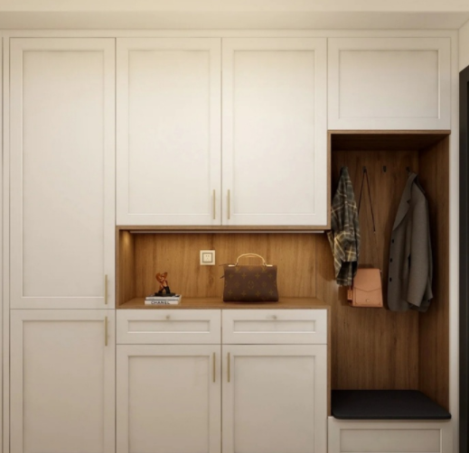 房屋裝飾效果圖，玄關(guān)柜注意的幾個細(xì)節(jié)點