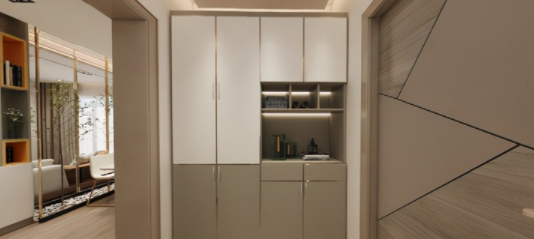 玄關效果圖設計：玄關如何設計才能不浪費空間？