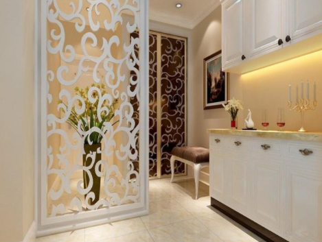 客廳家裝隔斷設(shè)計：屏風(fēng)隔斷設(shè)計圖，浪漫唯美屏風(fēng)隔斷欣賞