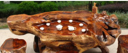 樟木根雕茶幾價格，根雕茶幾空心部位有蟑螂怎么辦