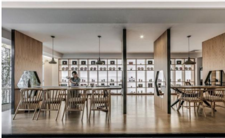 現(xiàn)代家裝設計風格，中式簡約設計風辦公室