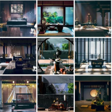 玄關(guān)設(shè)計(jì)效果圖：自然雅致意境遠(yuǎn)，新中式玄關(guān)的美你學(xué)到多少？