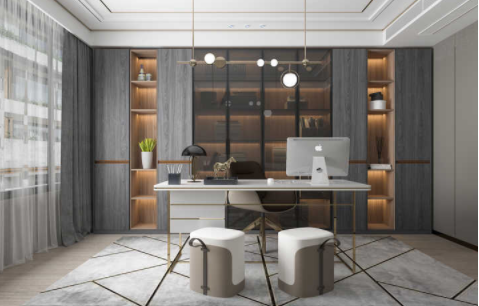 定做家具設(shè)計(jì)圖：書房里一般都要擺放什么家具，才能顯得高端有檔次？