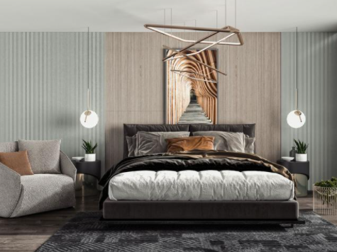 臥室裝修風(fēng)水圖，臥室裝修如何搭配衣柜門顏色