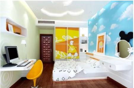兒童房間裝修效果圖：如何解決兒童房裝修后甲醛及裝修污染？