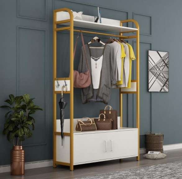 玄關(guān)處掛衣架好嗎，玄關(guān)處放晾衣架的效果